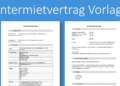 untermietvertrag vorlage pdf